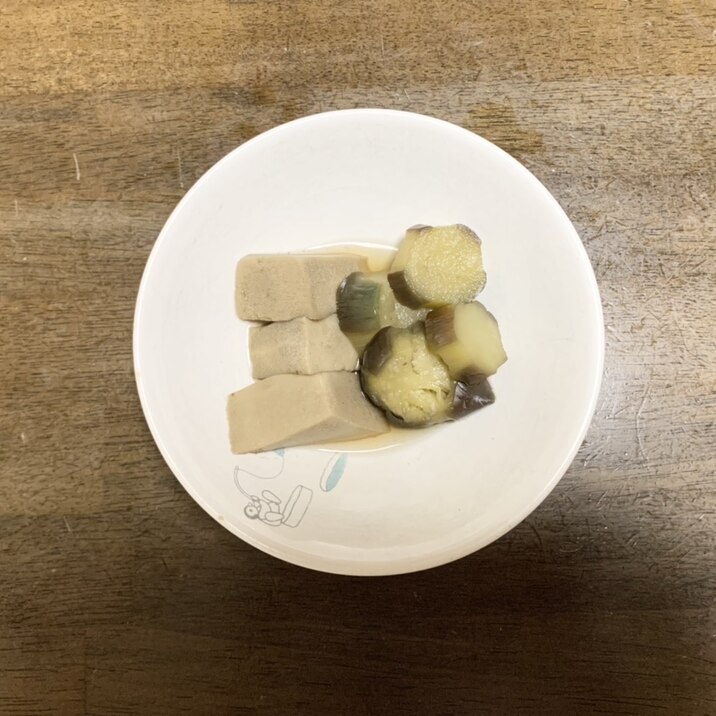 なすレシピ　なすと高野豆腐の煮物